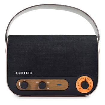 Radio Portabil AM/FM, Aiwa RBTU-600, Design Retro, USB, Bluetooth, Negru/Auriu Radio Portabil AM/FM, Aiwa RBTU-600, Design Retro, USB, Bluetooth, Negru/Auriu