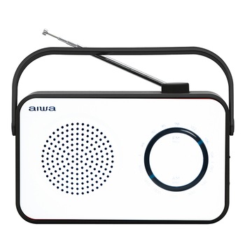 Radio Portabil AM/FM, R-190BW, Antena telescopica, Alb/Negru Radio Portabil AM/FM, R-190BW, Antena telescopica, Alb/Negru
