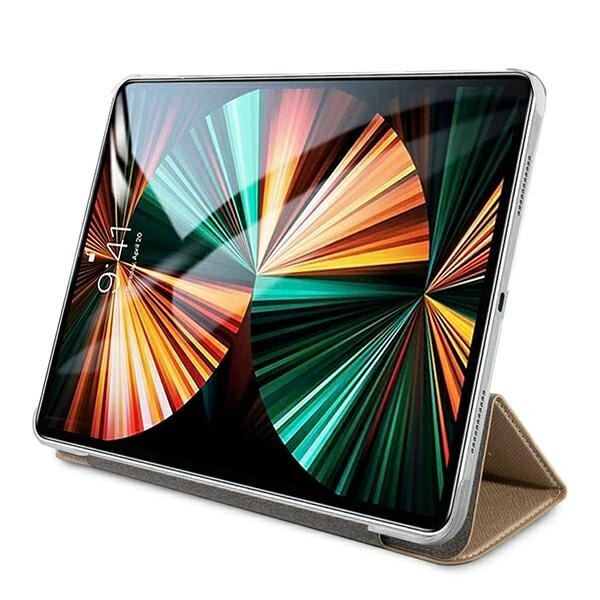 Husa pentru iPad Pro 11 2021 Guess Saffiano Collection gold