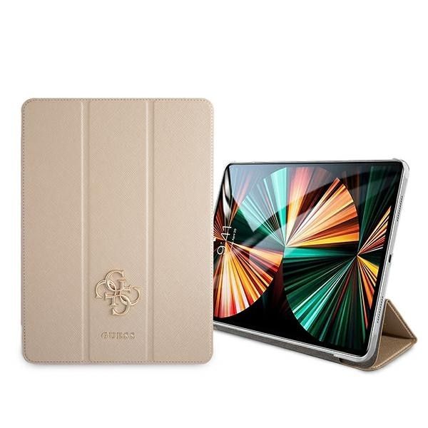 Husa pentru iPad Pro 11 2021 Guess Saffiano Collection gold