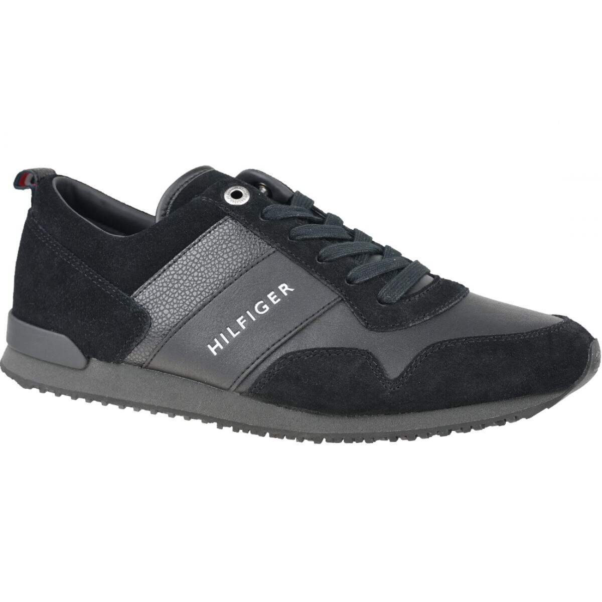 Pantofi sport barbati, Tommy Hilfiger, BM90345, Negru