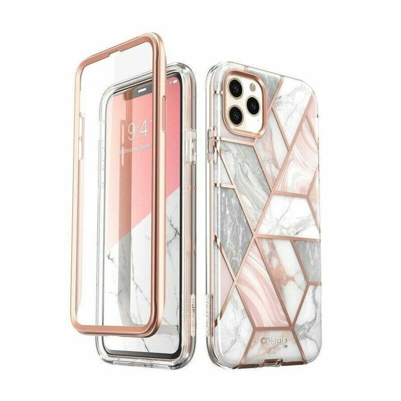 Husa premium compatibila cu iPhone 11 Pro Max din silicon moale, design extravagant, i-Blason, roz