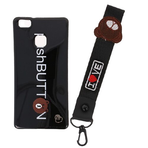 Husa pentru Huawei P9 LITE Magphone Neagra Din Silicon Cu Model 3D