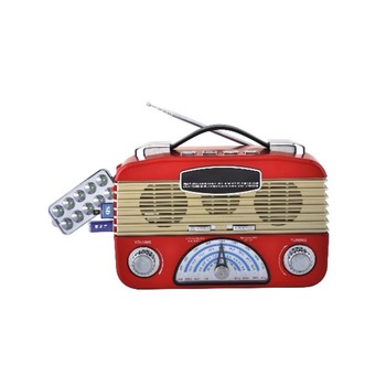 Radio Portabil Retro FP-1503U, Acumulator Incorporat, Lampa Multi-Led, AUX, USB, TF Card, FM/AM/SW, Rosu Radio Portabil Retro FP-1503U, Acumulator Incorporat, Lampa Multi-Led, AUX, USB, TF Card, FM/AM/SW, Rosu