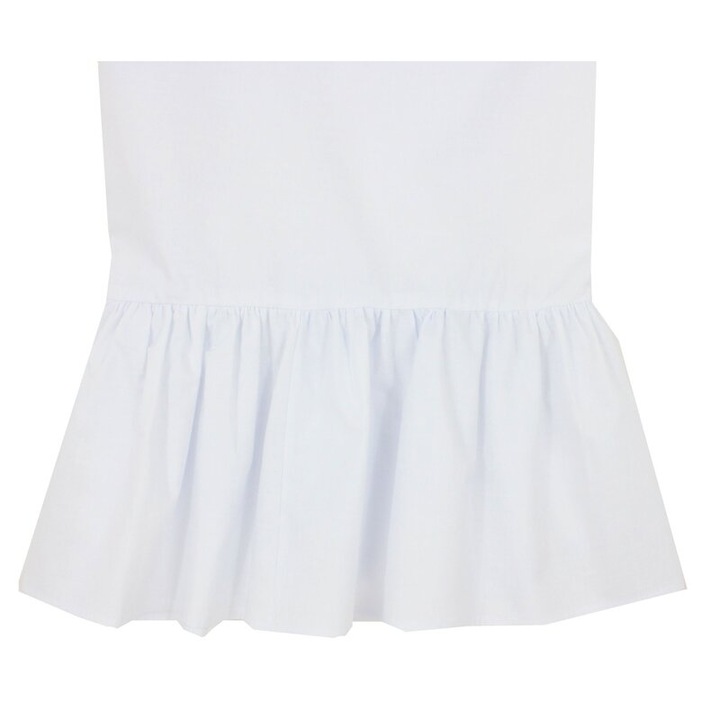 Cearceaf Prichindel, patut 120x60 cm, volanas, alb