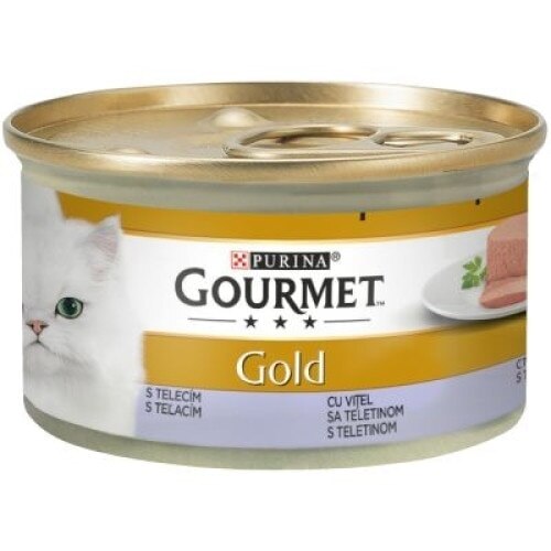 SET Hrana umeda pentru pisici Gourmet Gold, Mousse Vitel, 24x85g