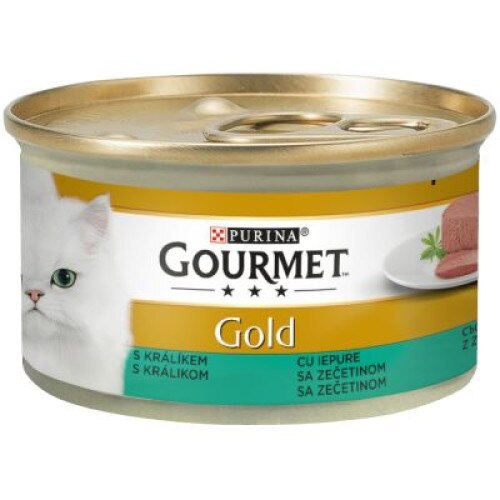 SET Hrana umeda pentru pisici Gourmet Gold, Mousse Iepure, 24x85g