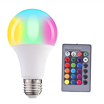 Bec inteligent WiFi RGB, lampa LED, control bluetooth si telecomanda, Tescomak, BEC-RGB-10W Bec inteligent WiFi RGB, lampa LED, control bluetooth si telecomanda, Tescomak, BEC-RGB-10W