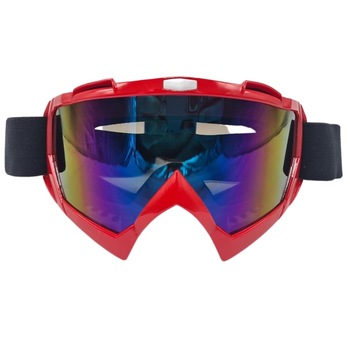 Ochelari MX cu lentila colorata Atv/Cross/Enduro/Downhill/Ski, rosu lucios Ochelari MX cu lentila colorata Atv/Cross/Enduro/Downhill/Ski, rosu lucios
