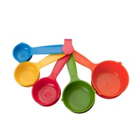 Set cupe de masurat din plastic, Papaya Cookware, 5 piese, multicolor