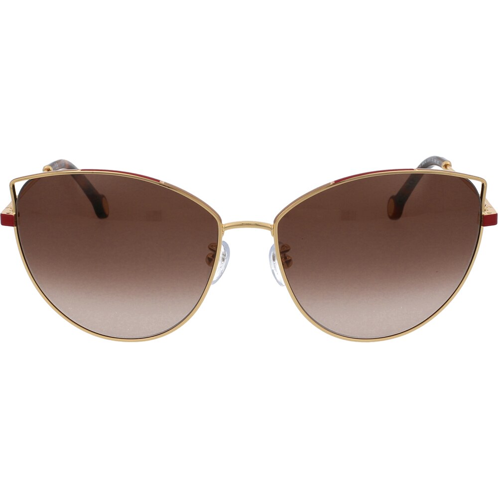 Ochelari de soare Carolina Herrera SHE140 300, Auriu, 59 mm
