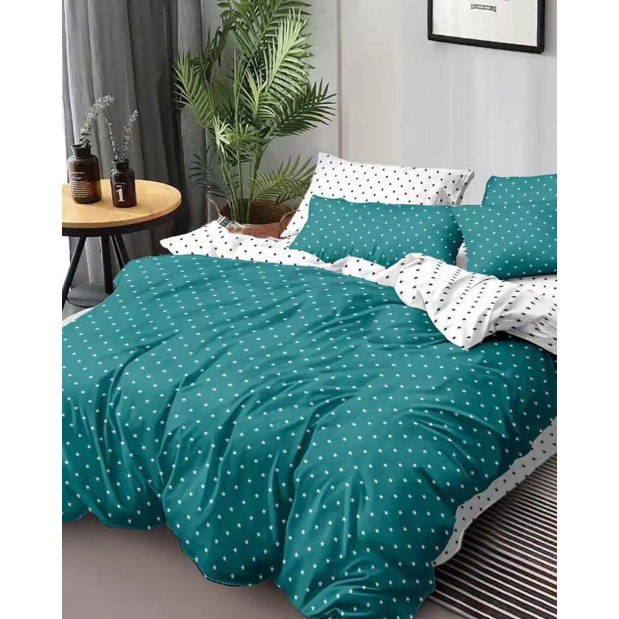 Set Lenjerie Finet Satinat, 6 Piese, Pat 2 Persoane, Elegant Pucioasa, FNM-205