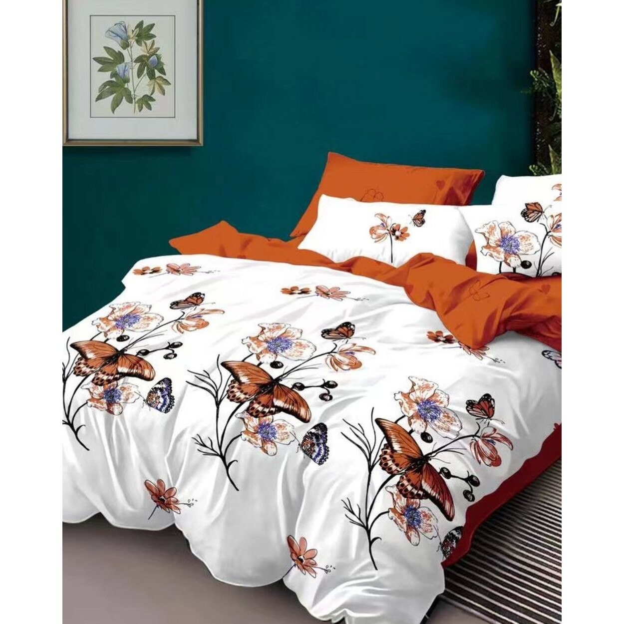 Set Lenjerie Finet Satinat, 6 Piese, Pat 2 Persoane, Elegant Pucioasa, FNM-201