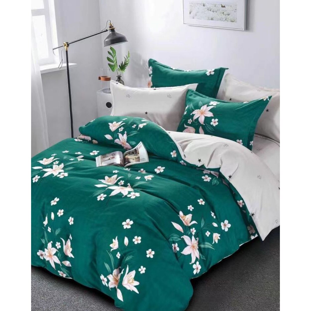 Set Lenjerie Finet Satinat, 6 Piese, Pat 2 Persoane, Elegant Pucioasa, FNM-200