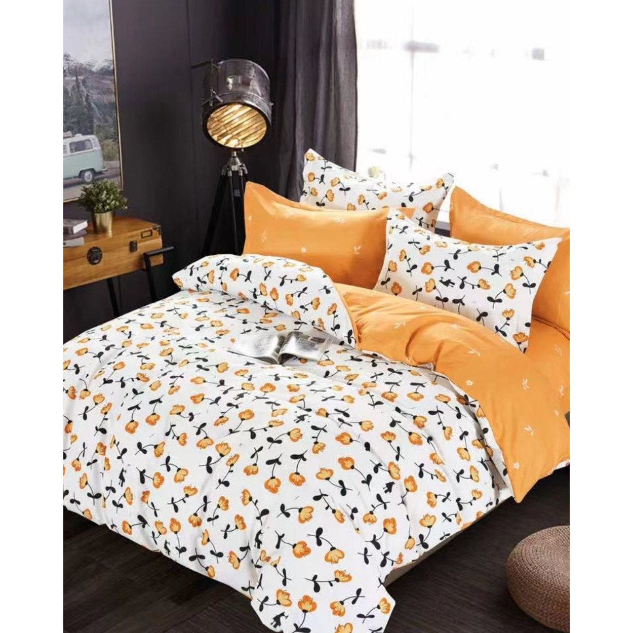 Set Lenjerie Finet Satinat, 6 Piese, Pat 2 Persoane, Elegant Pucioasa, FNM-208