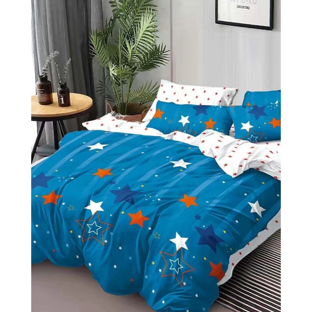 Set Lenjerie Finet Satinat, 6 Piese, Pat 2 Persoane, Elegant Pucioasa, FNM-209