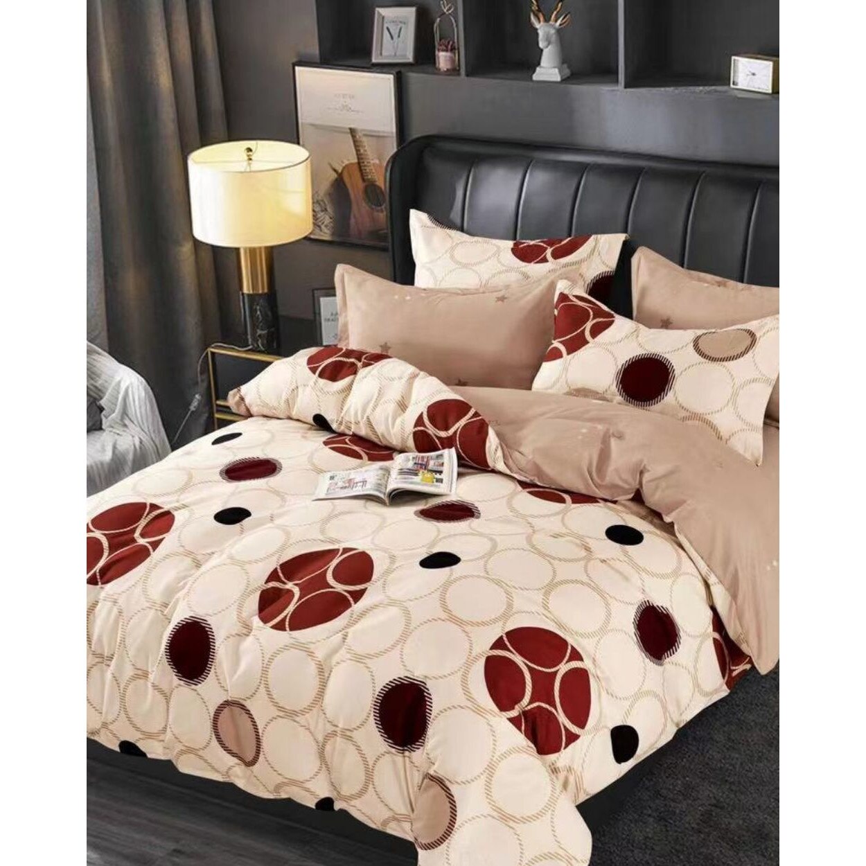 Set Lenjerie Finet Satinat, 6 Piese, Pat 2 Persoane, Elegant Pucioasa, FNM-210