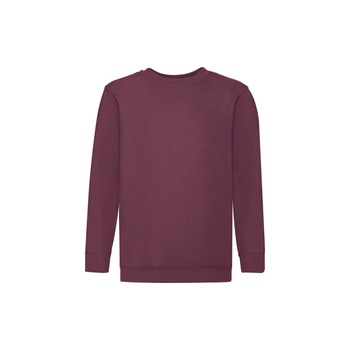 Bluza copii Set-in Sweat, Fruit of the Loom, Bumbac/Poliester, 9-11 ani, Burgundy Bluza copii Set-in Sweat, Fruit of the Loom, Bumbac/Poliester, 9-11 ani, Burgundy