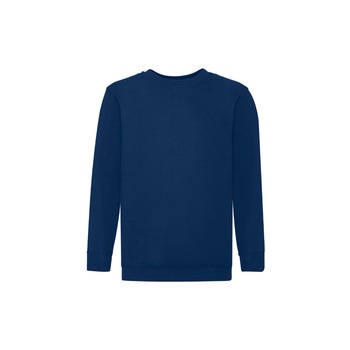 Bluza copii Set-in Sweat, Fruit of the Loom, Bumbac/Poliester, 14-15 ani, Albastru inchis Bluza copii Set-in Sweat, Fruit of the Loom, Bumbac/Poliester, 14-15 ani, Albastru inchis