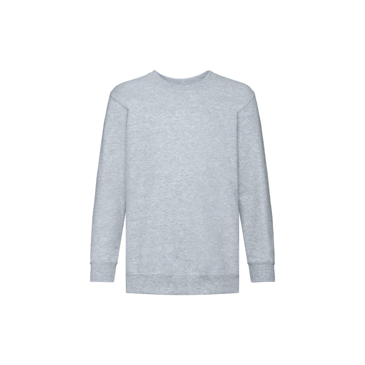 Bluza copii Set-in Sweat, Fruit of the Loom, Bumbac/Poliester, 12-13 ani, Gri