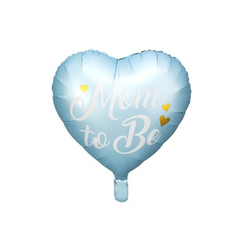 Balon Folie Mom to Be, Albastru, 35 cm Balon Folie Mom to Be, Albastru, 35 cm