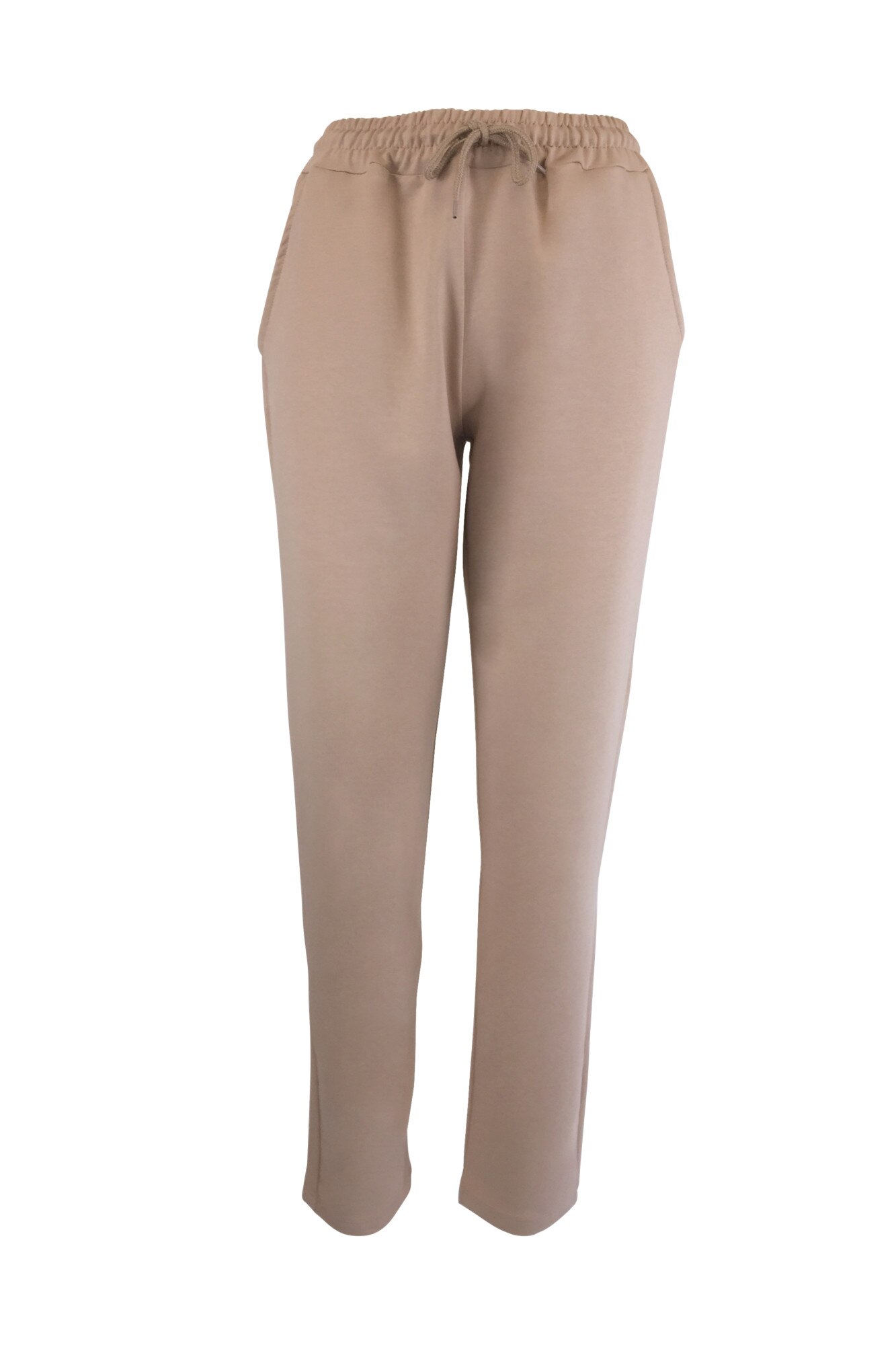 Pantaloni trening dama, Univers Fashion, 2 buzunare, bej