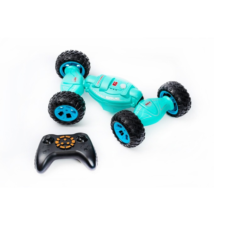 Кола с дистанционно управление, Twist Climbing Car, 4x4, със светлини и звук, 2,4 GHz, синя