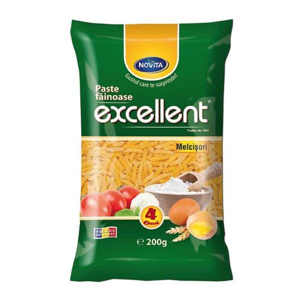 Paste Novita Excellent, Gartene, 200 g, cu 4 Oua