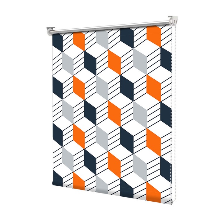 Roleta Art Shade tip Jaluzea cu Rulou si sistem inclus, Art Star, Iluzie optica, Pattern, Decoratiuni, Latime 85 cm x Inaltime 190 cm