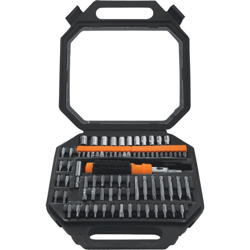 Set surubelnita cu biti si tubulare, 81 piese, Gadget, 330556