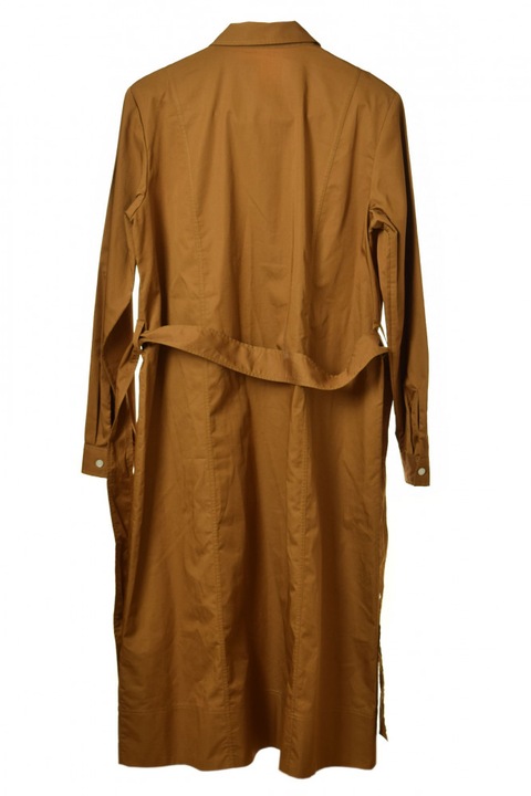 Кафява дамска рокля с дълъг ръкав Calvin Klein - 36