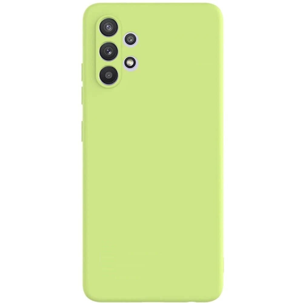 Husa slim compatibila cu Samsung Galaxy A32 4G, silicon Verde deschis, cu interior de catifea, Joyshell