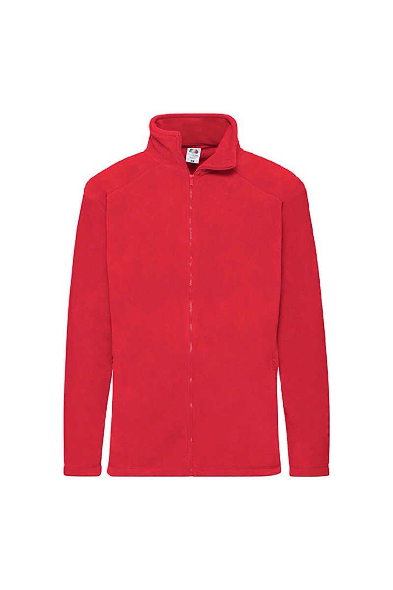 Bluza cu fermoar Fruit Of The Loom, Poliester, Rosu