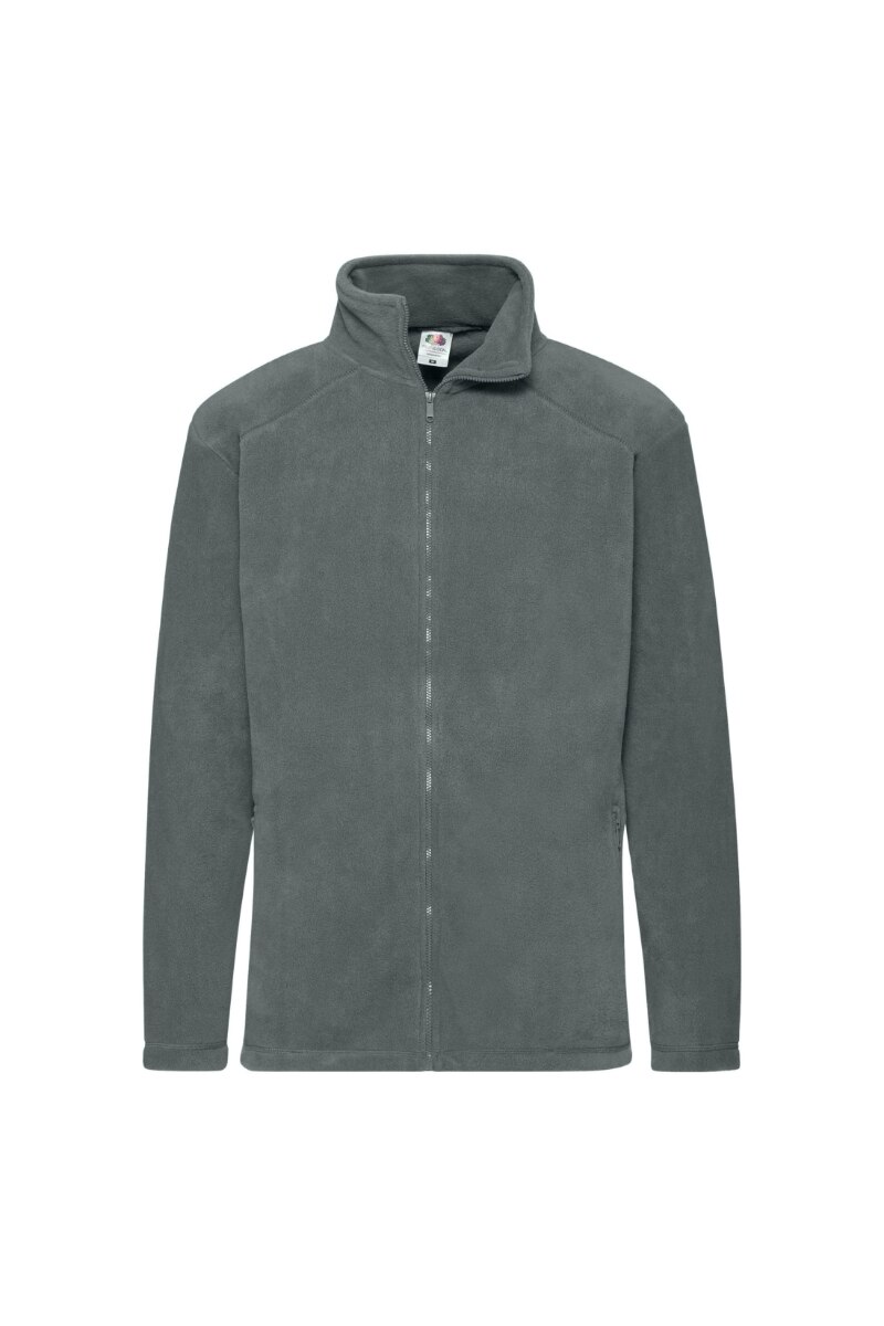 Bluza cu fermoar Fruit Of The Loom, Poliester, Gri