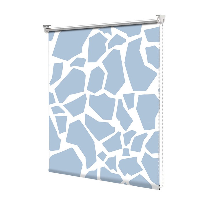 Roleta Art Shade tip Jaluzea cu Rulou si sistem inclus, Art Star, Formatiuni albastre, Pattern, Decoratiuni, Latime 85 cm x Inaltime 190 cm