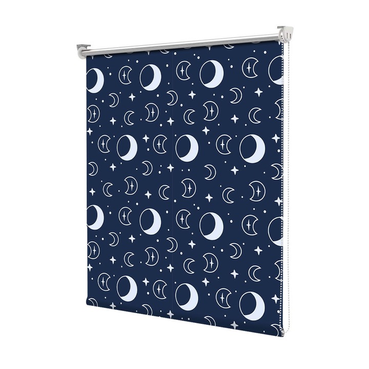 Roleta Art Shade tip Jaluzea cu Rulou si sistem inclus, Art Star, Noapte linistita, Pattern, Decoratiuni, Latime 140 cm x Inaltime 190 cm