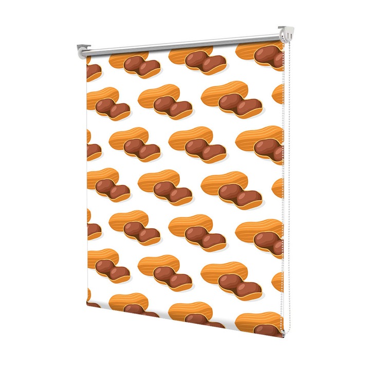 Roleta Art Shade tip Jaluzea cu Rulou si sistem inclus, Art Star, Arahide, Pattern, Decoratiuni, Latime 50 cm x Inaltime 250 cm