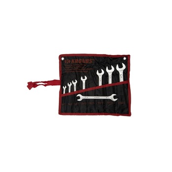 Set chei fixe duble drepte 6- 22 mm / 8 piese marca KRONUS Set chei fixe duble drepte 6- 22 mm / 8 piese marca KRONUS