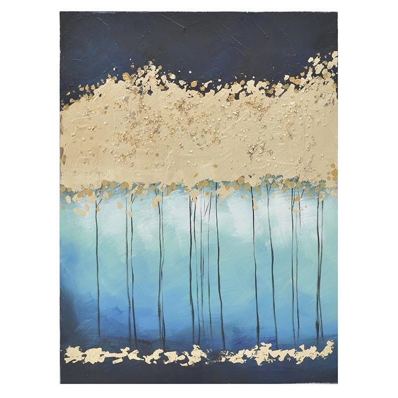 Tablou canvas,60x4x80 cm,Copaci Aurii