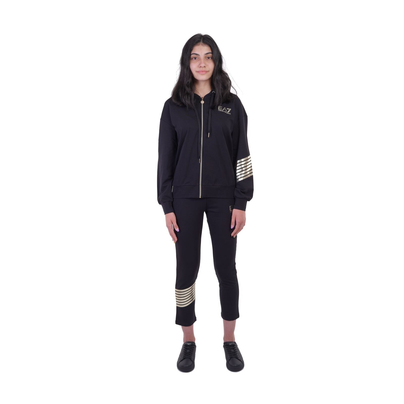 Trening Emporio Armani EA7 Train 7 Lines W T-suit Ho Fz Oh 3KTV71TJ5FZ01200 Femei Negru