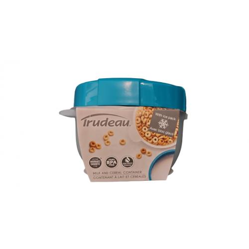 Recipient pentru cereale, Plastic, Gri albastru transparent