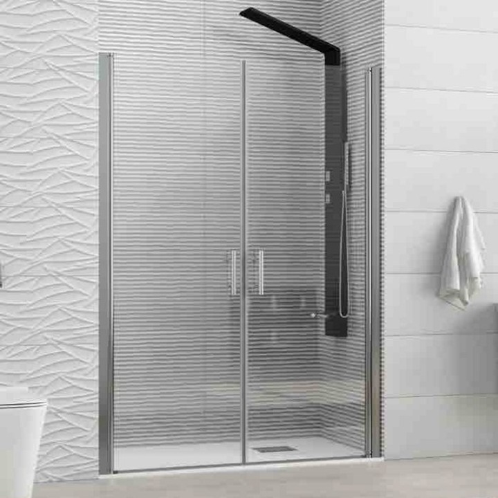 Преграден параван с две врати KARAG S 28 Sallon, 105х190 см , Хром