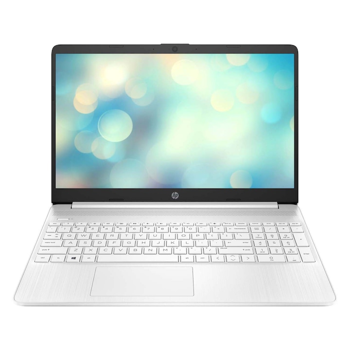 HP 15s-fq2028nh 15.6 FullHD laptop, Intel Core i3-1125G4, 8GB, 512GB SSD, Intel Graphics, FreeDOS, Magyar billentyűzet, Fehér