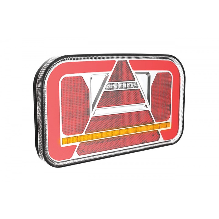 Féklámpa 240x140, LED, 6 funkciós, köd, tolatás, dinamikus jelző, bal, 02366 Amio