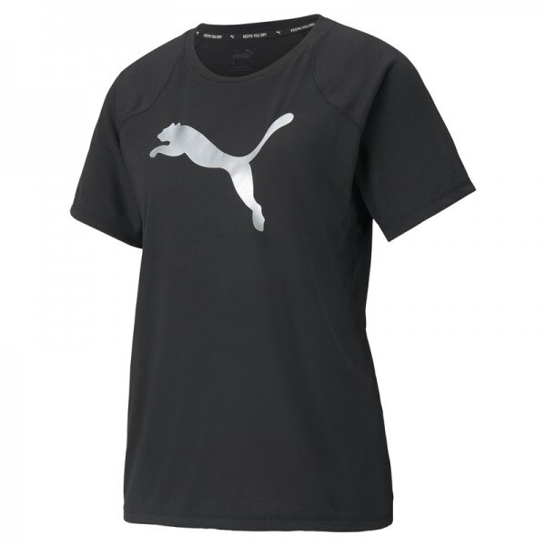 Tricou Puma evostripe tee 589143-01, Femei, XS INTL, Negru