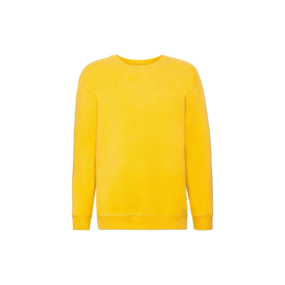 Bluza copii Set-in Sweat, Fruit of the Loom, Premium, Bumbac/Poliester, 12-13 ani, Galben