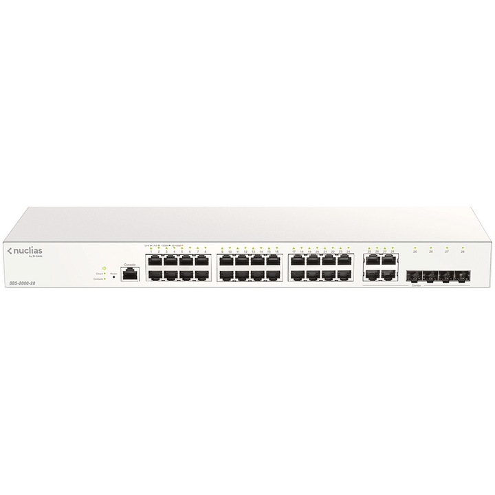 D-Link DBS-2000-28 Nuclias Switch, 28-Port Gigabit