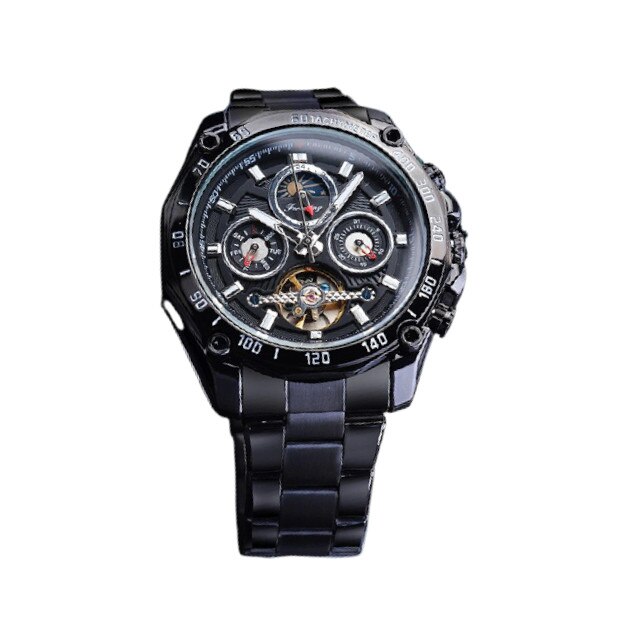 Ceas Automatic Forsining FOR1163, Negru, Otel, 43 mm