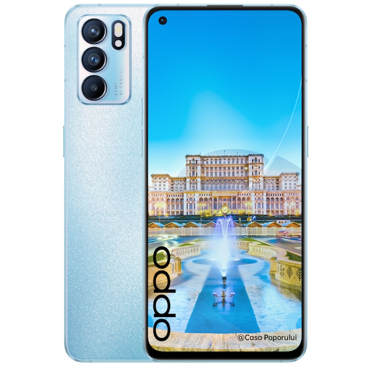 Смартфон OPPO Reno 6, 128GB, 8GB RAM, 5G, Arctic Blue