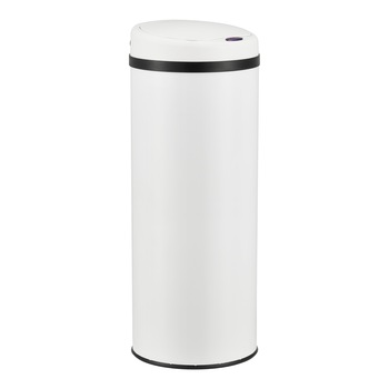 Cos gunoi cu senzor, en.casa, Mülleimer 47l W, 77 x 30,5 cm, otel inoxidabil/plastic ABS, alb Cos gunoi cu senzor, en.casa, Mülleimer 47l W, 77 x 30,5 cm, otel inoxidabil/plastic ABS, alb